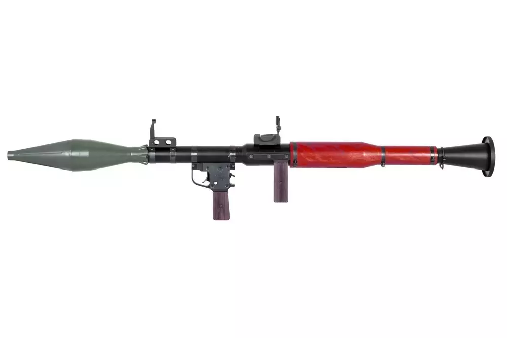 Airsoftová zbraň granátometa RPG-7 - verze z pravého dřeva (OUTLET)