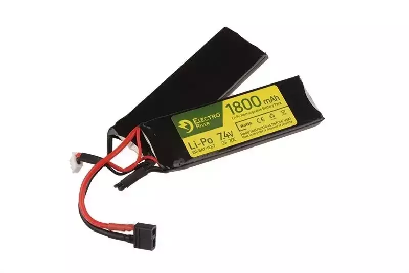 LiPo baterie 7,4V 1800mAh 20/40C T-connect (DEANS) 2-modulová