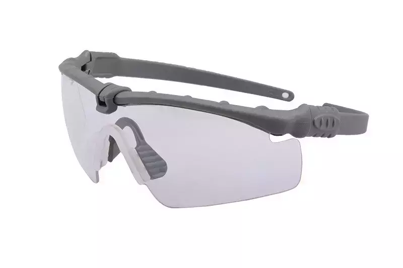 Taktické brýle - šedé / průhledné