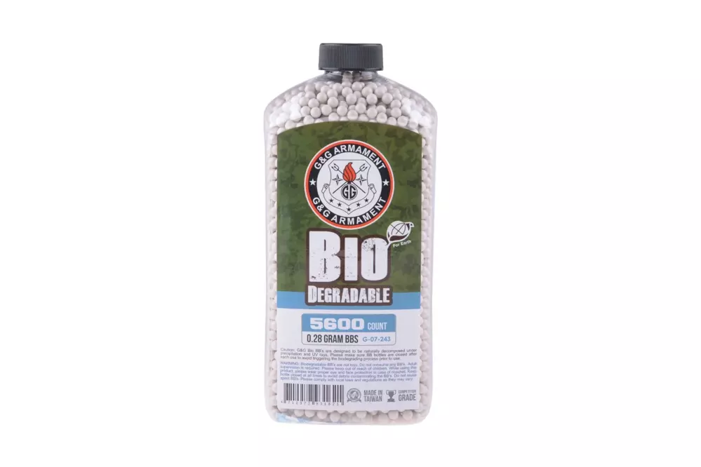 BBs biodegradable 0.28g G&G 5600 pcs