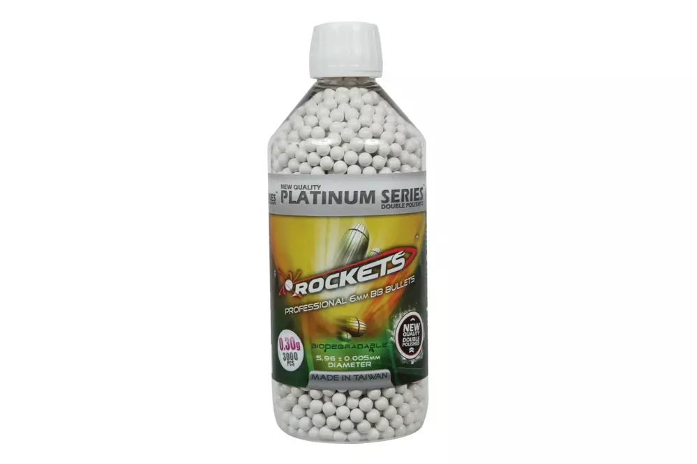 BBs biodegradable 0.30g Rockets Platinum 3000 pcs