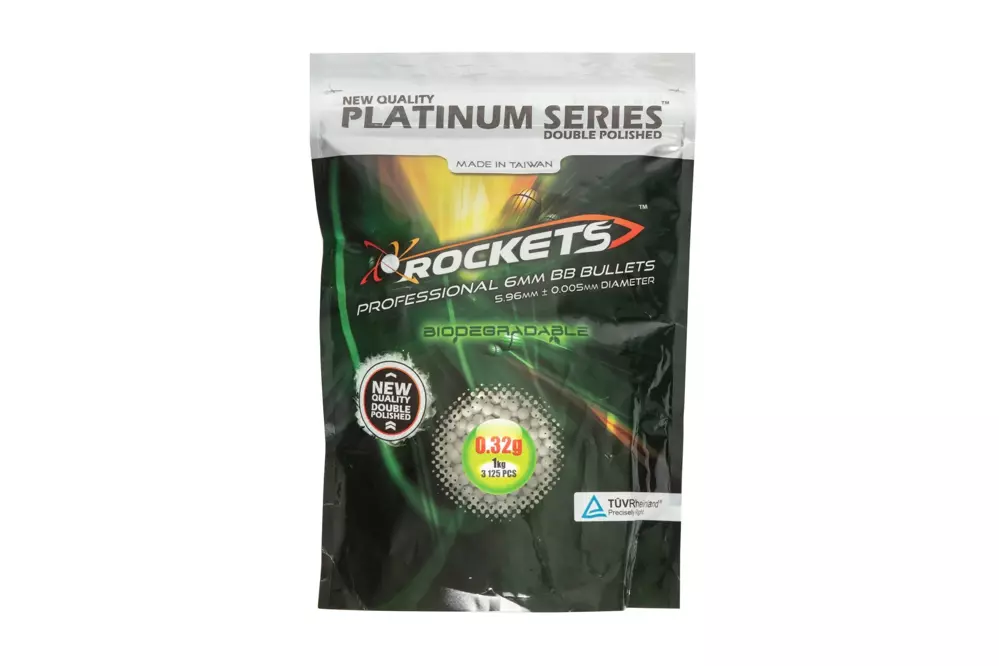 Billes biodegradable 0.32g Rockets Platinum 1 kg