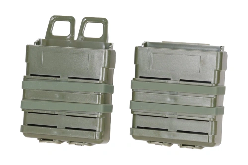 SATAC Open III (L) dubbele lader voor 7,62mm magazijnen Olive