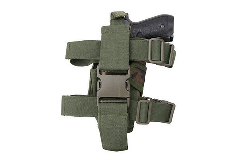 Thigh holster with magazine pouch
