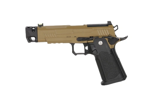 Arcturus Hi-Capa Vanguard 4.3" Pistolet GBB (Optics Ready/Kompensator) - Half-Tan