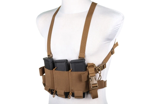 Minimalist Chest Rig waistcoat Wosport VE-108 Coyote Brown