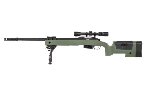 Set Francotirador Specna Arms SA-S03 CORE – Olive (mira telescópica + bípode)