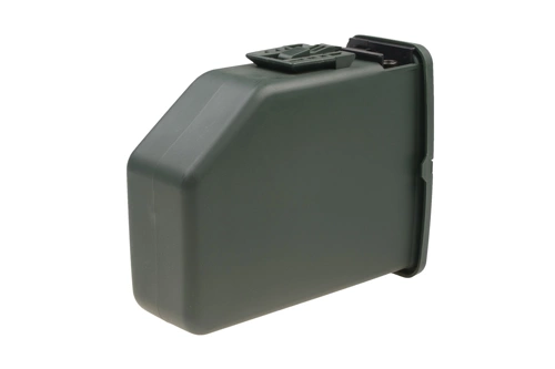 Krabicový zásobník 2400 kuliček pro repliku typu M249 - olivově zelený