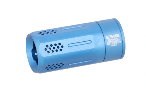 King Arms x Strike Industries OPPRESSOR LITE Blue výfukové zařízení