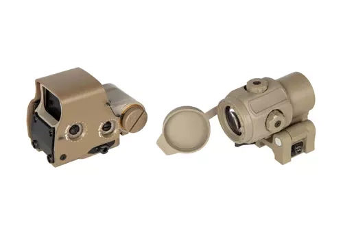 Zestaw celownika XPS 3-2 + Magnifier G43 3x  - Tan