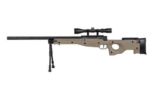 Replika karabinu snajperskiego Specna Arms SA-S11 EDGE™ z lunetą i dwójnogiem Tan