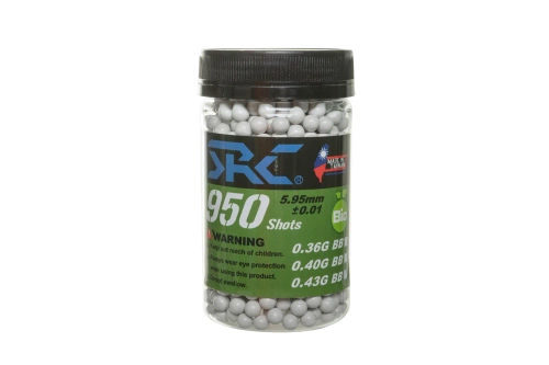 SRC BIO bolas 0,43g frasco 950 unid. Blanco