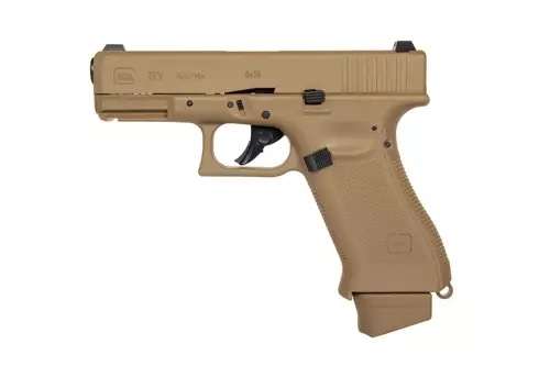 Replika pistoletu GBB Glock 19X CO2 - coyote