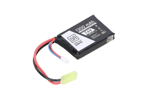 Specna Arms LiPo batterij 7,4V 1300mAh 20/40C PEQ Tamiya mini