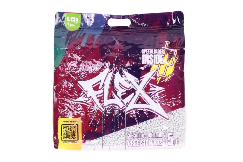Specna Arms FLEX : billes de précision 0,25 g BIO, 5 kg + BB loader