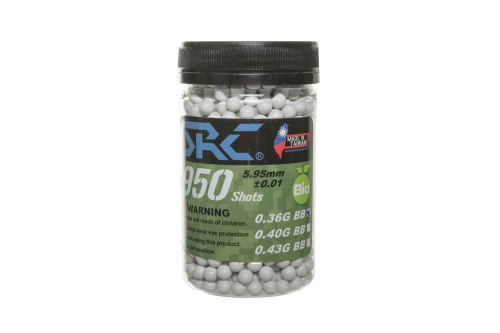 SRC BIO kogeltjes 0,36 g flesje 950 st Wit