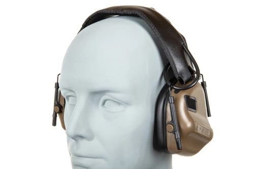 Wosport HD-12 actieve oorbeschermers IPSC Gen 5 Tan versie