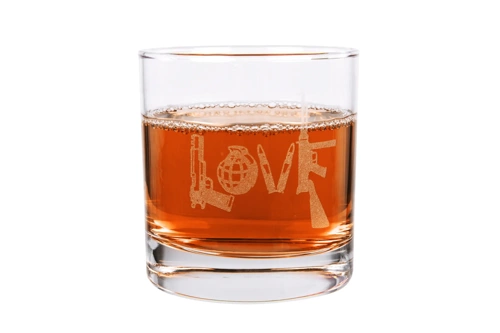 Lucky Shot Whisky Glass - Love