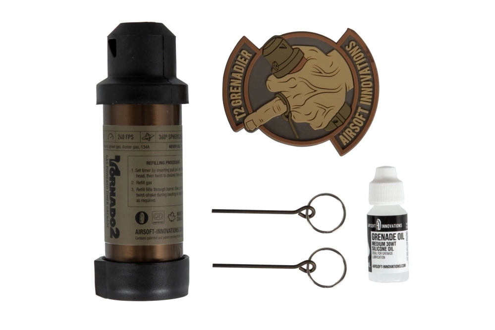 Tornado 2 Timer Gas Grenade - Launch Edition FDE | Gunfire.com