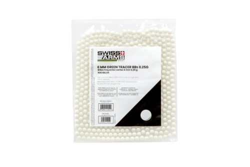 Tracer Swiss Arms kogels 0,25g 500 st. groen