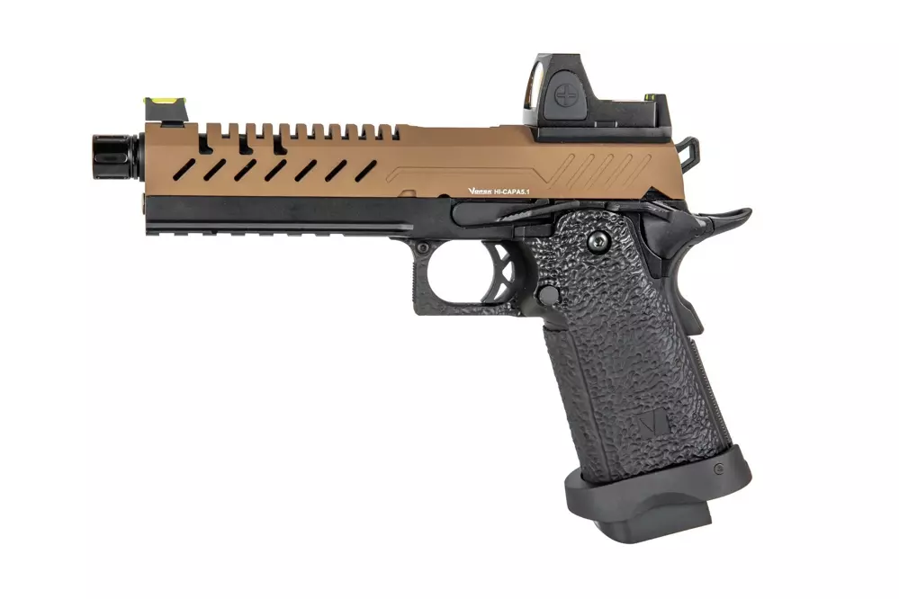 Replika pistoletu Vorsk hi-capa 5.1 BDS - tan/czarna