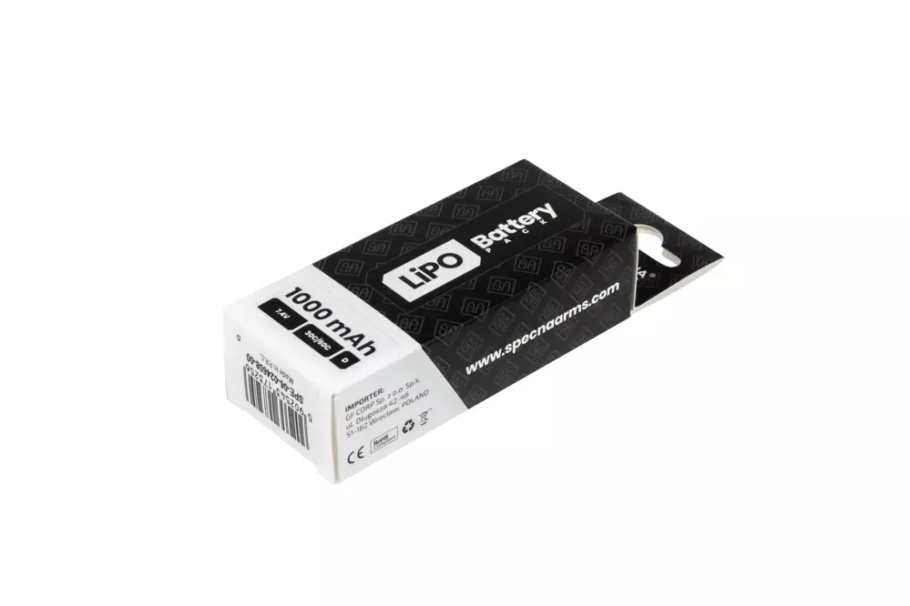 Batería LiPo 7,4V 1000mAh 30/60C (PEQ) - T-Connect (Deans)